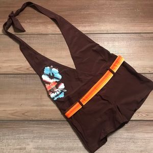 Jinxueer Swim Halter with boyleg